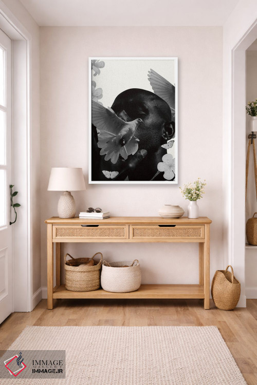 تابلو دکوراتیو کلاژ سوررئالیستی از انسان اثر ادسون راموس - D5W