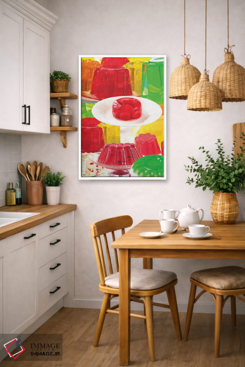 تابلو دکوراتیو ژله رنگارنگ اثر ادسون راموس - D5W