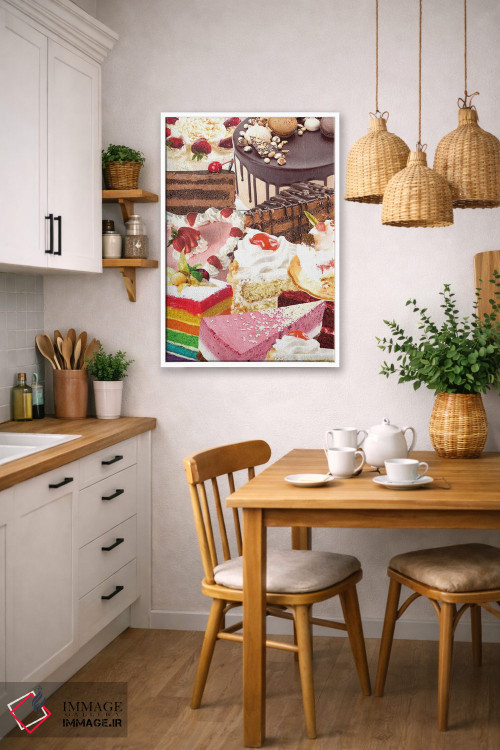 تابلو دکوراتیو کیک های رترو اثر ادسون راموس - D6W