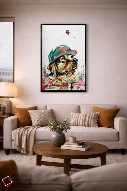 تابلو دکوراتیو سگ گلدن رتریور اثر ادسون راموس - D4B