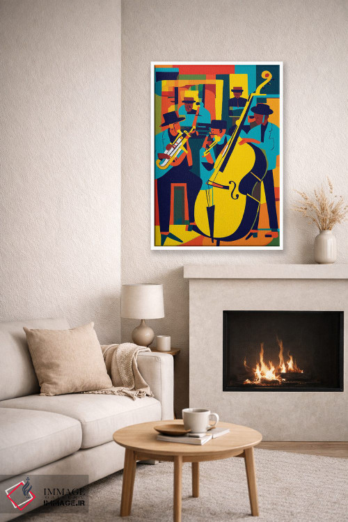 تابلو انتزاعی جاز اثر ادسون راموس - D6W