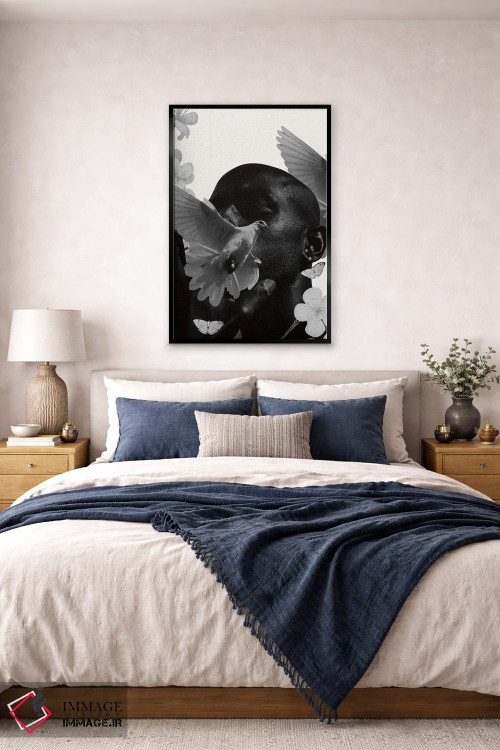 تابلو دکوراتیو کلاژ سوررئالیستی از انسان اثر ادسون راموس - D6B