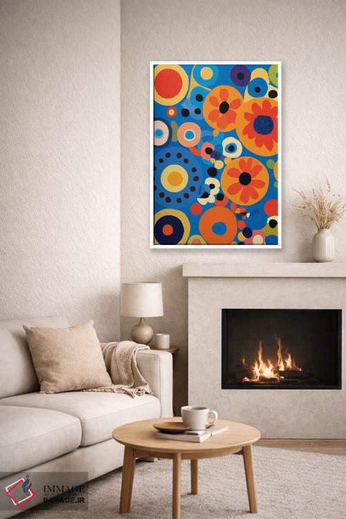 تابلو انتزاعی گل های انتزاعی اثر ادسون راموس - D6W