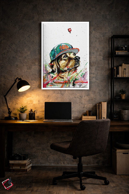 تابلو دکوراتیو سگ گلدن رتریور اثر ادسون راموس - D5W