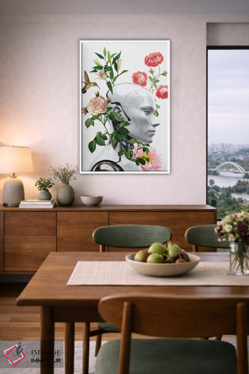 تابلو مدرن گل های رباتی اثر ادسون راموس - D5W