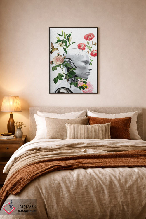 تابلو مدرن گل های رباتی اثر ادسون راموس - D6B