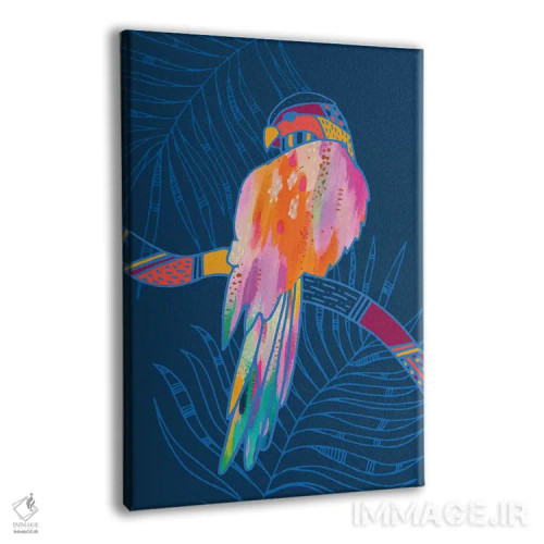 تابلو دکوراتیو طوطی اثر اتاوی - نمای پرسپکتیو محصول