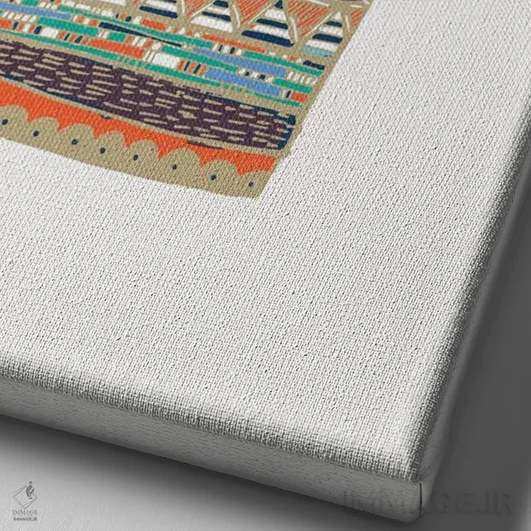 تابلو مدرن ساکولنت، سبز اثر اتاوی - نمای نزدیک بافت بوم