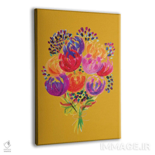 تابلو دکوراتیو دسته گل هشتم اثر اتاوی - نمای پرسپکتیو محصول