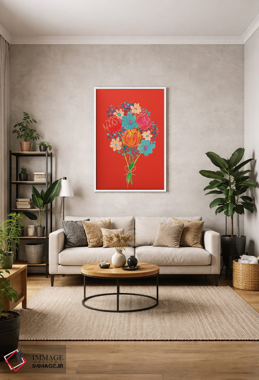 تابلو دکوراتیو دسته گل هفتم اثر اتاوی - D1W