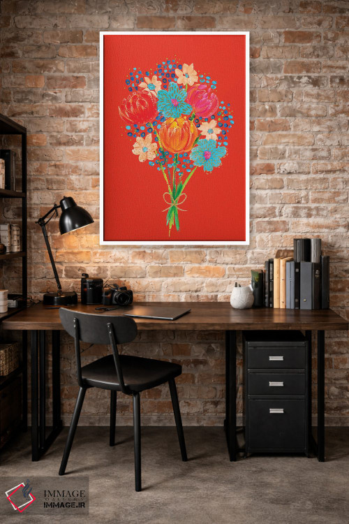 تابلو دکوراتیو دسته گل هفتم اثر اتاوی - D3W