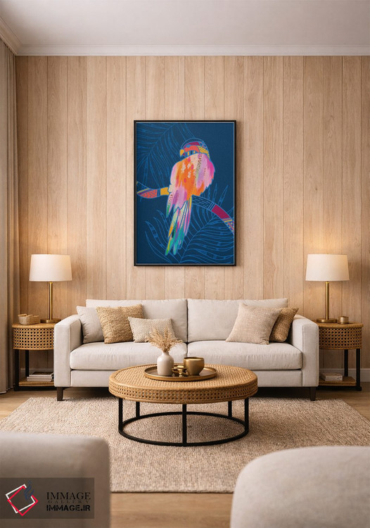 تابلو دکوراتیو طوطی اثر اتاوی - D2B