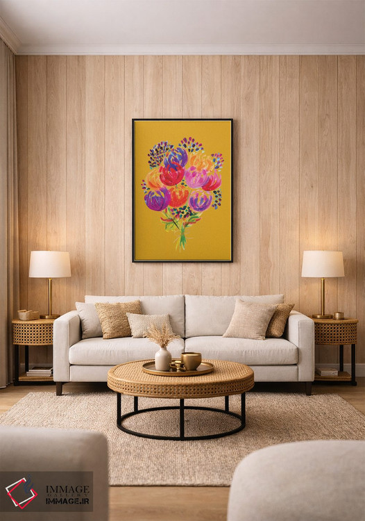 تابلو دکوراتیو دسته گل هشتم اثر اتاوی - D1B
