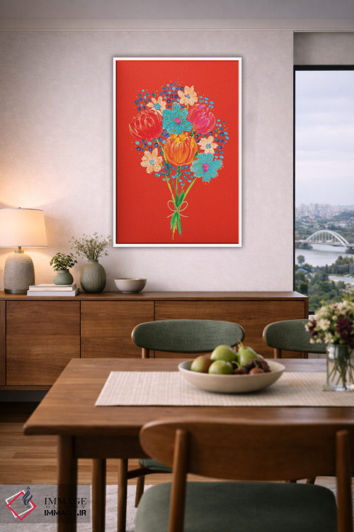 تابلو دکوراتیو دسته گل هفتم اثر اتاوی - D6W