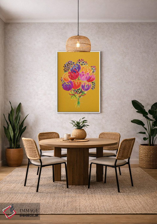 تابلو دکوراتیو دسته گل هشتم اثر اتاوی - D2W