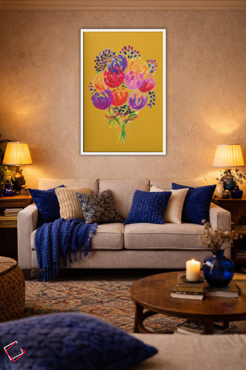 تابلو دکوراتیو دسته گل هشتم اثر اتاوی - D3W