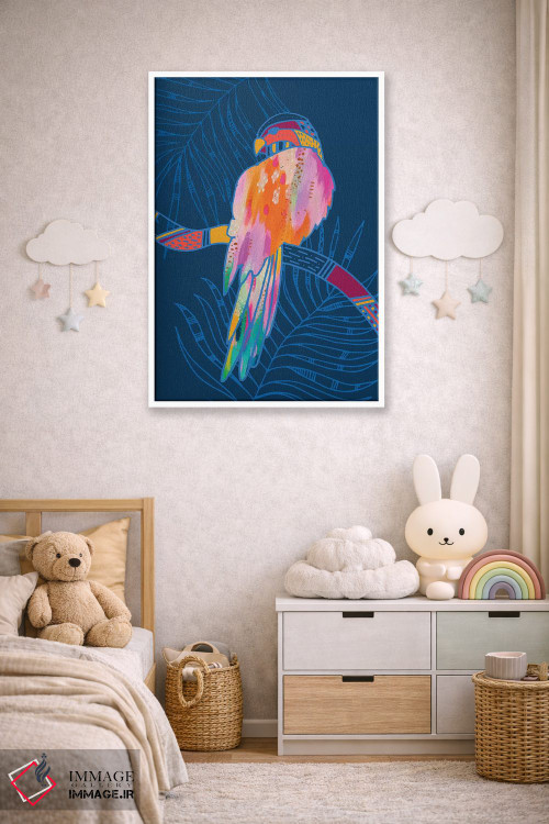 تابلو دکوراتیو طوطی اثر اتاوی - D4W