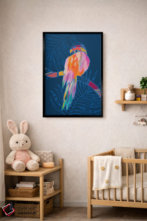 تابلو دکوراتیو طوطی اثر اتاوی - D5B