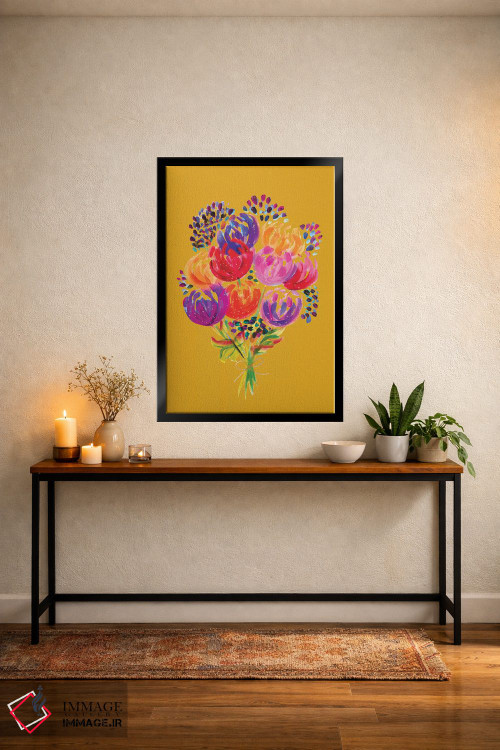 تابلو دکوراتیو دسته گل هشتم اثر اتاوی - D4B
