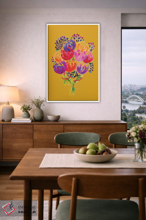 تابلو دکوراتیو دسته گل هشتم اثر اتاوی - D5W