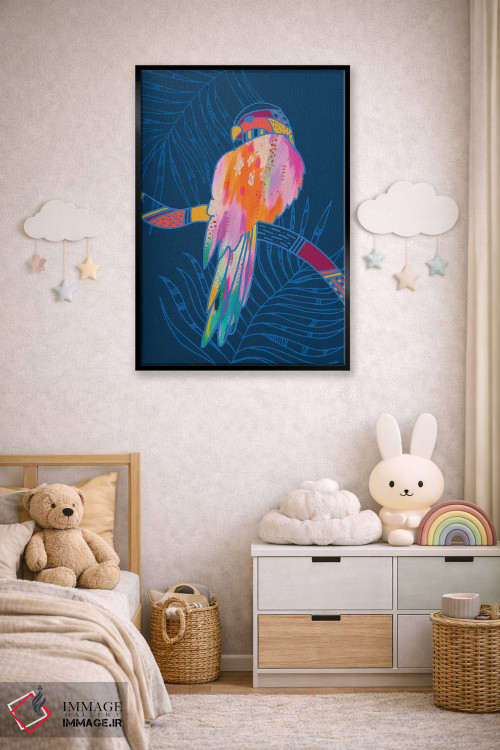 تابلو دکوراتیو طوطی اثر اتاوی - D6B