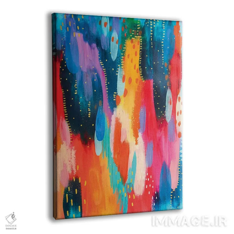 تابلو انتزاعی شماره ۴ اثر اتاوی - نمای پرسپکتیو محصول