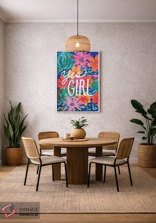 تابلو دکوراتیو آفرین دختر! اثر اتاوی - D3W
