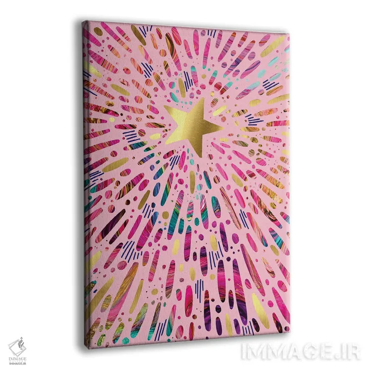 تابلو دکوراتیو انفجار ستاره ای اثر اتاوی - نمای پرسپکتیو محصول