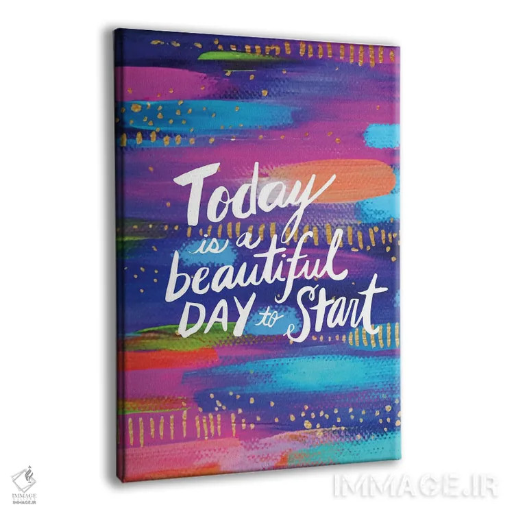 تابلو دکوراتیو امروز شروع کن اثر اتاوی - نمای پرسپکتیو محصول