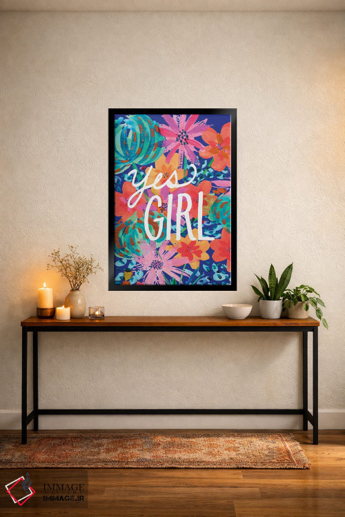 تابلو دکوراتیو آفرین دختر! اثر اتاوی - D5B