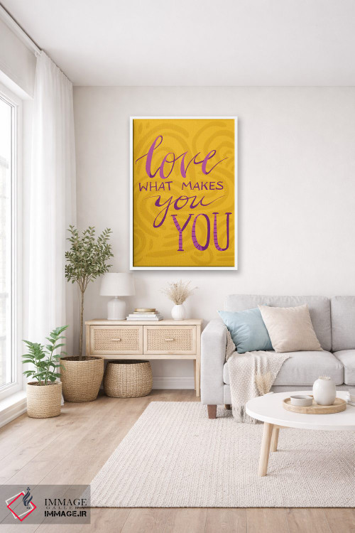 تابلو دکوراتیو دوست بدار آنچه تو را تو می کند اثر اتاوی - D1W