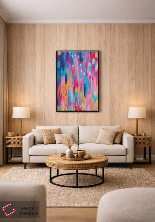 تابلو انتزاعی شماره ۵ اثر اتاوی - D1B