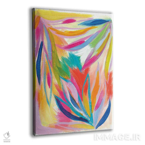 تابلو انتزاعی نخل پراکنده سوم اثر اتاوی - نمای پرسپکتیو محصول