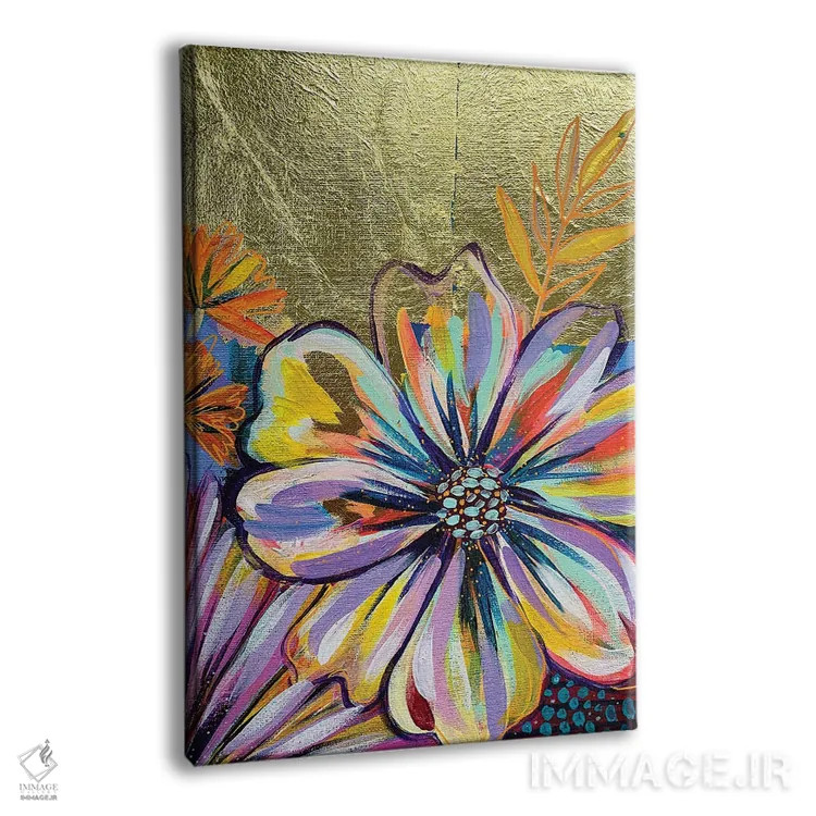 تابلو دکوراتیو باغ زراندود I اثر اتاوی - نمای پرسپکتیو محصول