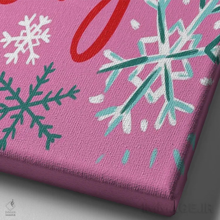 تابلو دکوراتیو آرامش و شادی اثر اتاوی - نمای نزدیک بافت بوم