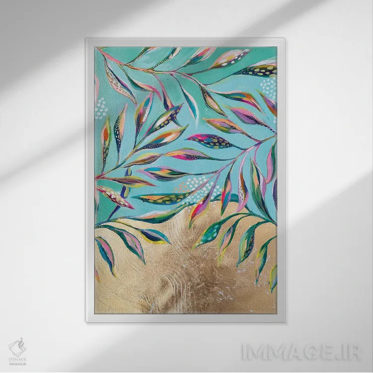 تابلو دکوراتیو لحظه ای آرام اثر اتاوی - نمای قابدار سفید