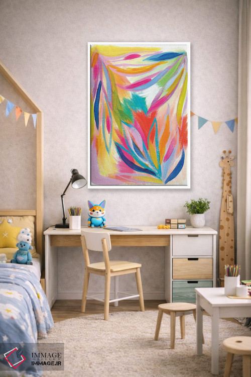 تابلو انتزاعی نخل پراکنده سوم اثر اتاوی - D1W