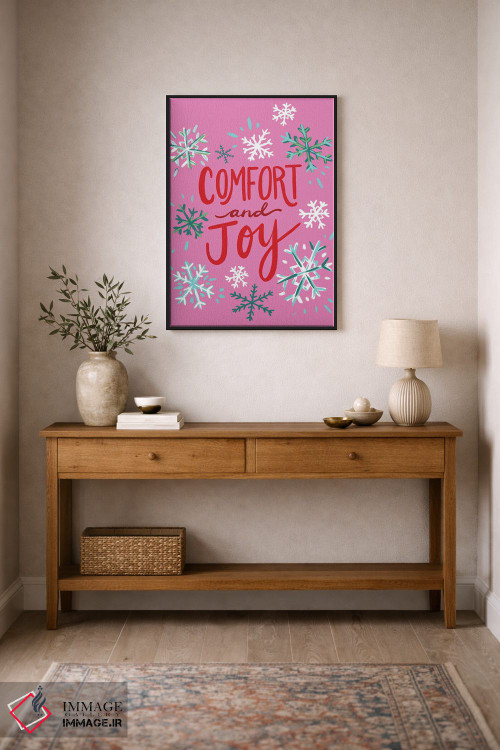 تابلو دکوراتیو آرامش و شادی اثر اتاوی - D1B