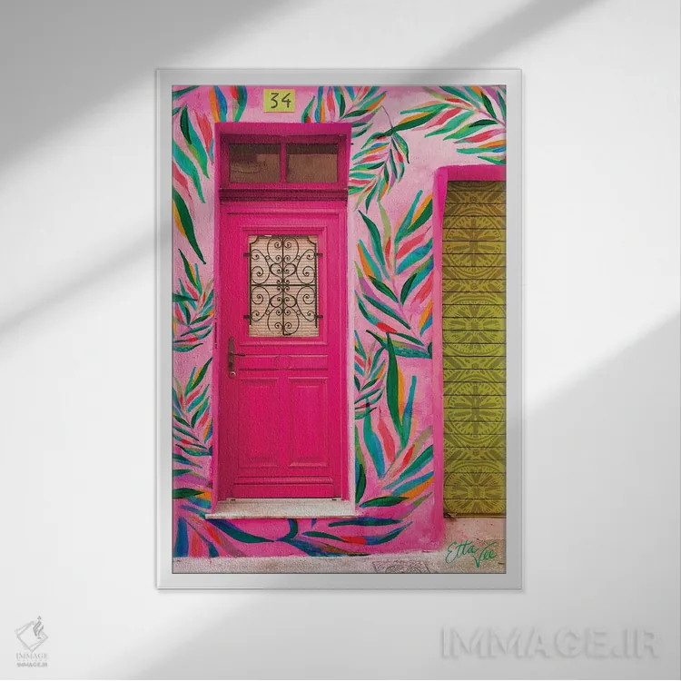 تابلو دکوراتیو خانه خوشبخت سوم اثر اتاوی - نمای قابدار سفید