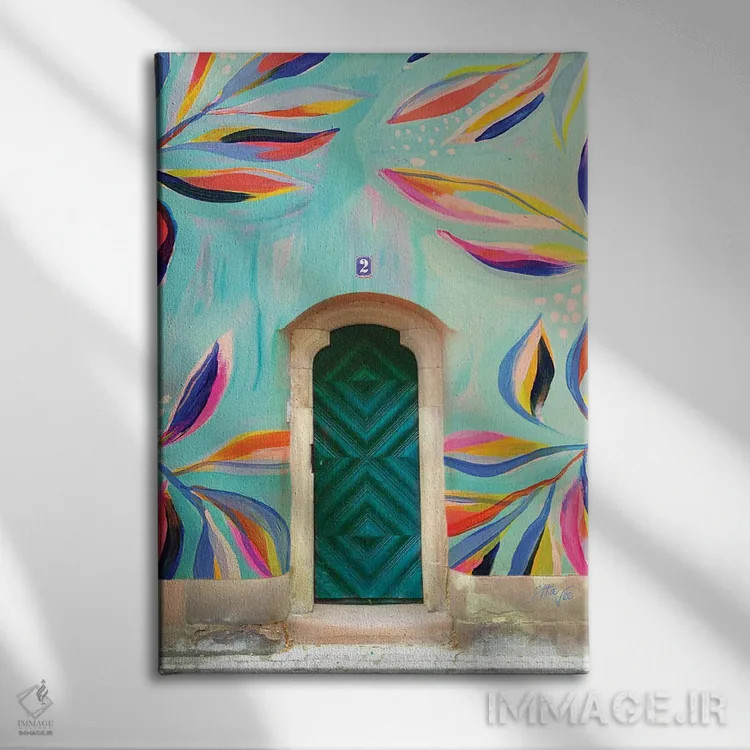 تابلو دکوراتیو خانه خوشبخت هفتم اثر اتاوی - نمای روبهرو روی دیوار