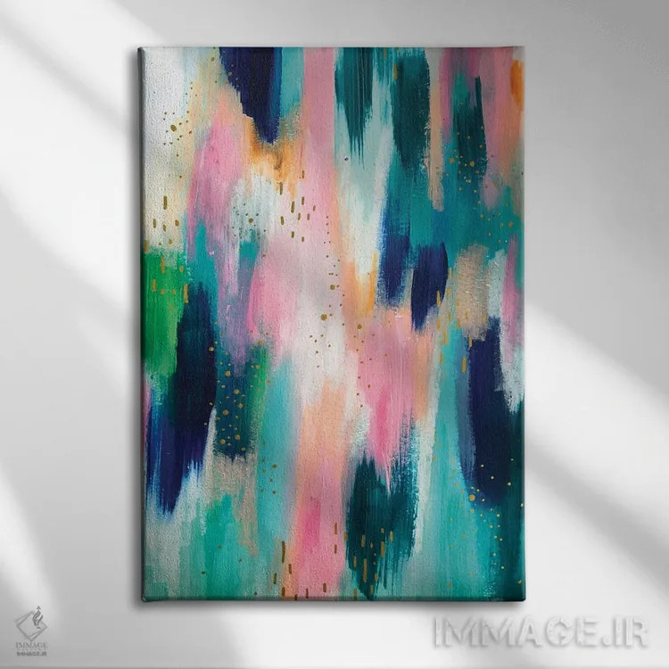 تابلو انتزاعی شماره ۴۴ اثر اتاوی - نمای روبهرو روی دیوار