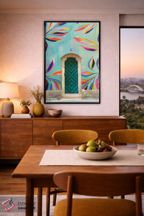 تابلو دکوراتیو خانه خوشبخت هفتم اثر اتاوی - D6B