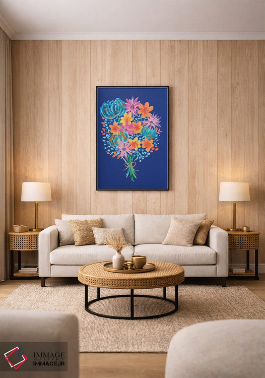 تابلو دکوراتیو دسته گل دوم اثر اتاوی - D1B