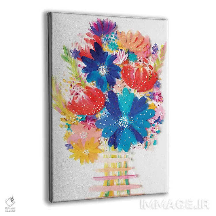تابلو دکوراتیو دسته گل سوم اثر اتاوی - نمای پرسپکتیو محصول