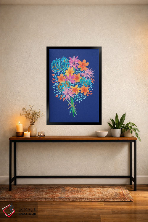 تابلو دکوراتیو دسته گل دوم اثر اتاوی - D4B