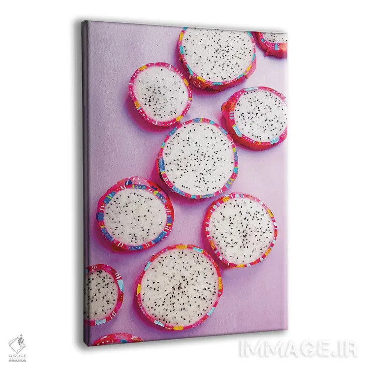 تابلو مینیمال میوه اژدها اثر اتاوی - نمای پرسپکتیو محصول