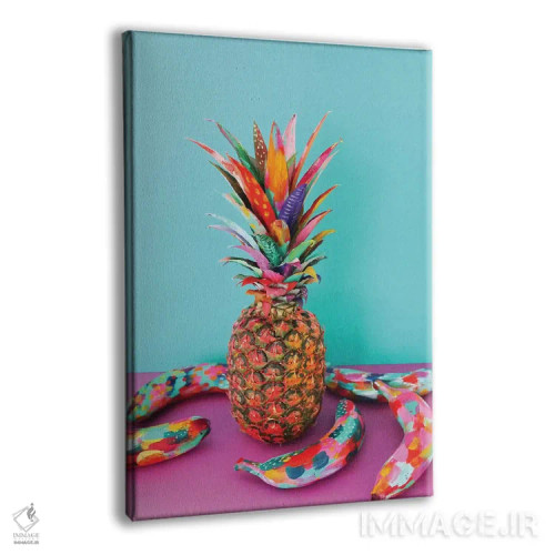 تابلو دکوراتیو آناناس و موز اثر اتاوی - نمای پرسپکتیو محصول