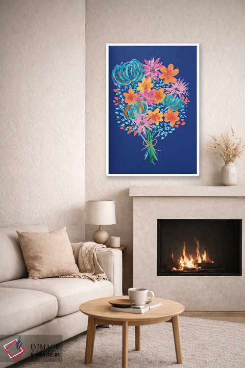 تابلو دکوراتیو دسته گل دوم اثر اتاوی - D6W