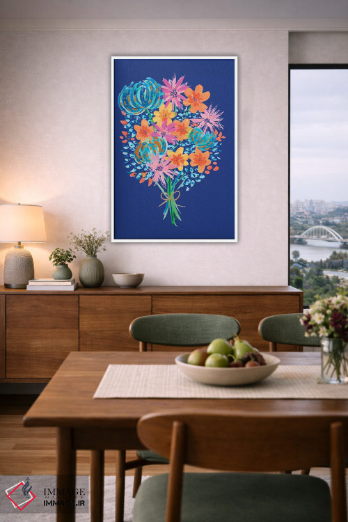 تابلو دکوراتیو دسته گل دوم اثر اتاوی - D5W