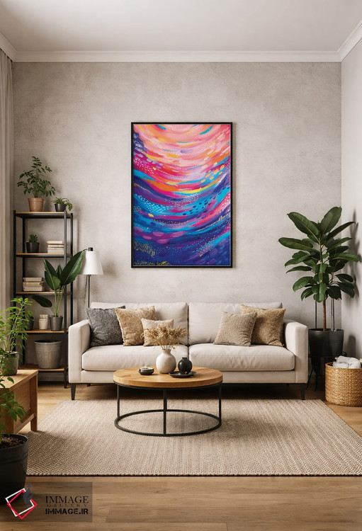 تابلو انتزاعی شماره ۳۴ اثر اتاوی - D1B